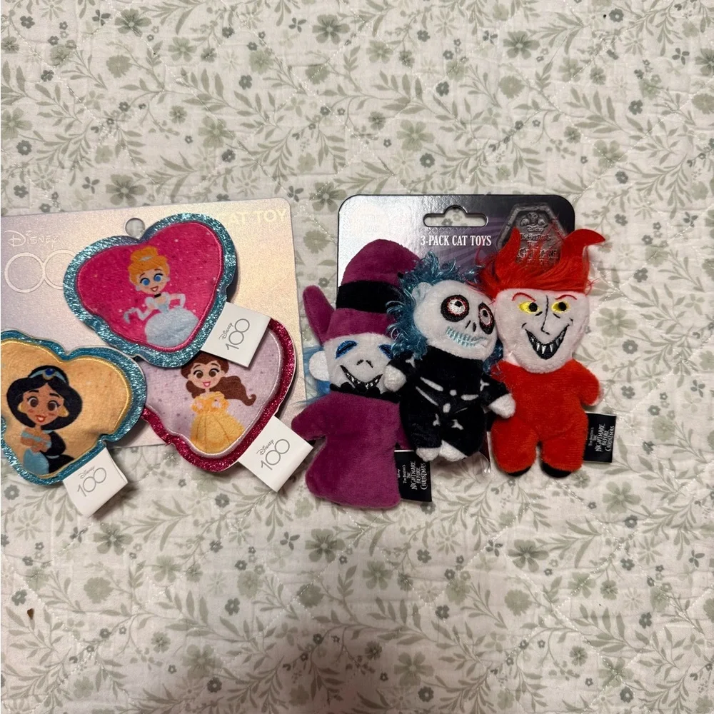 Disney’s Nightmare before Christmas and Princess catnip filled cat toys